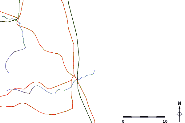 Roads and rivers around Sooma, Fukusima, Japan