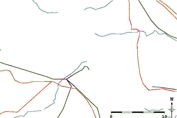 Roads and rivers around Stadersand, Germany