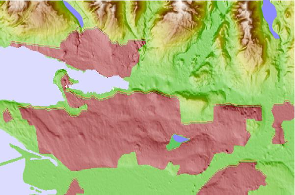 Tide stations located close to Stanovan, British Columbia