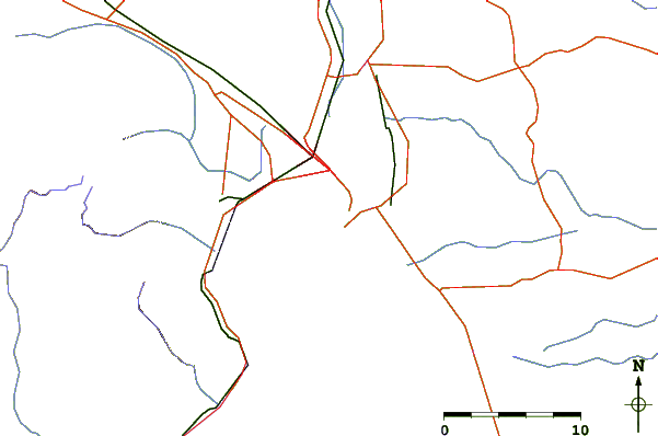 Roads and rivers around Suez, Egypt