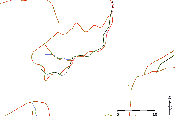 Roads and rivers around Sugawa, Nagasaki, Japan