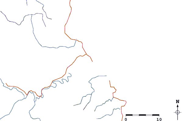 Roads and rivers around Tago