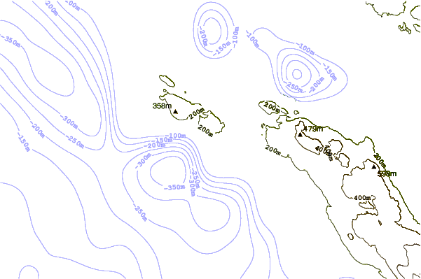 Shoreline around Texada Mines, British Columbia