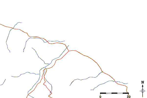 Roads and rivers around Thio, New Caledonia