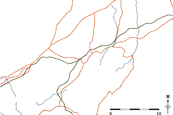 Roads and rivers around Truro