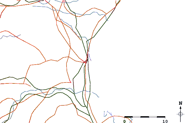 Roads and rivers around Tu, Mie, Japan