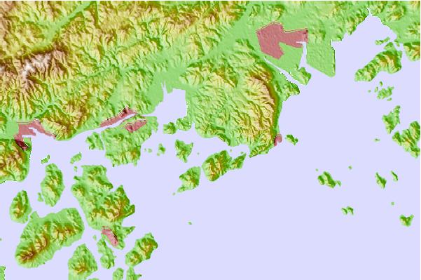 Tide stations located close to Tuneisi, Hirosima, Japan