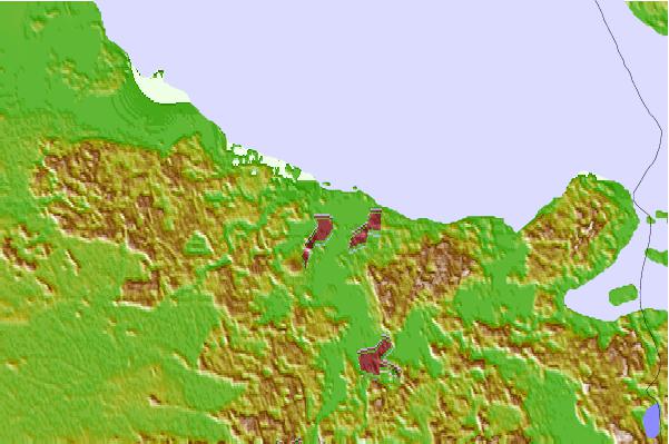 Tide stations located close to Ueckermunde