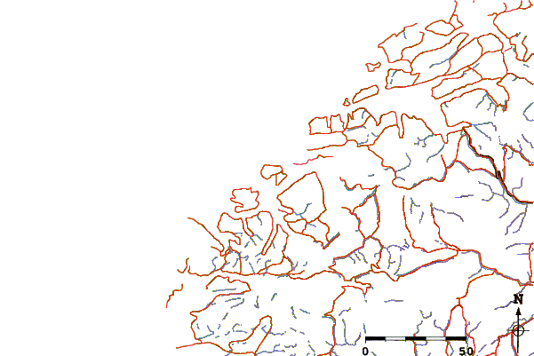 Roads and rivers around Ulsteinvik