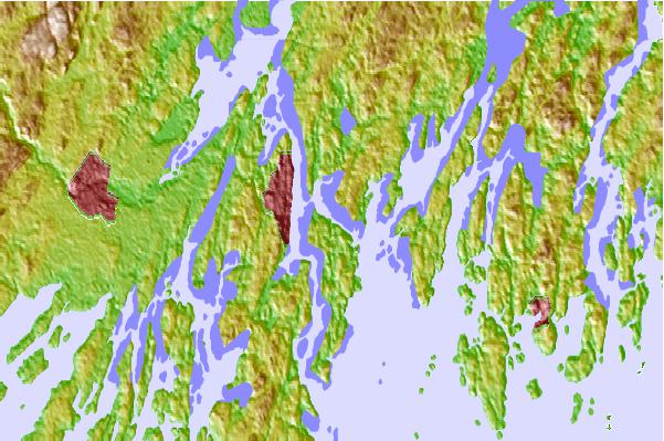 Tide stations located close to Upper Hell Gate, Sasanoa River, Maine