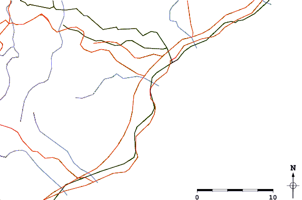 Roads and rivers around Vado Ligure