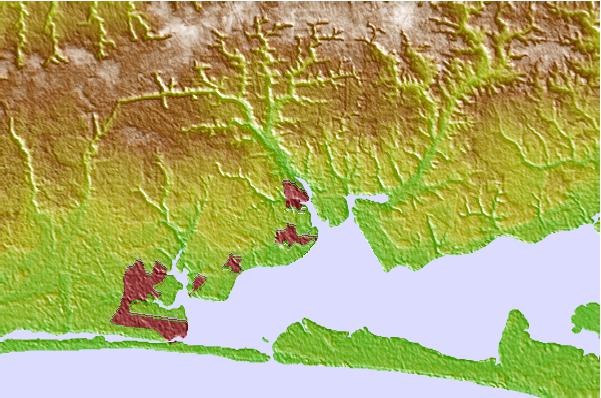 Tide stations located close to Valparaiso, Florida