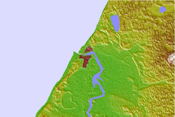 Tide stations located close to Ventspils