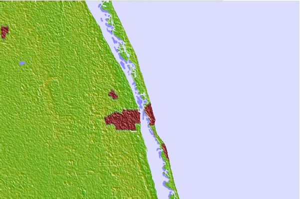 Tide stations located close to Vero Beach (ocean), Florida