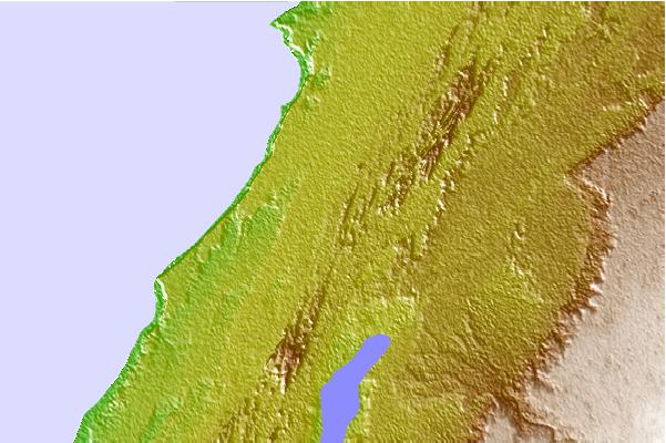 Tide stations located close to Villa Cisneros, Western Sahara