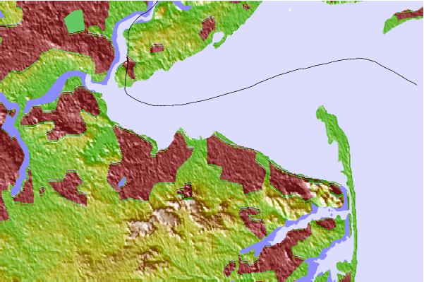 Tide stations located close to Waackaack Creek, New Jersey