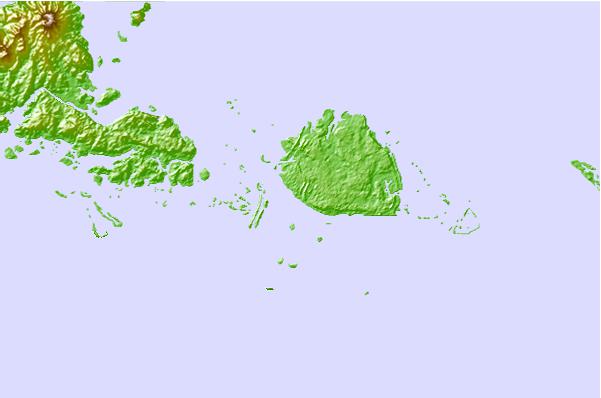 Tide stations located close to Wagina Island, Solomon Islands