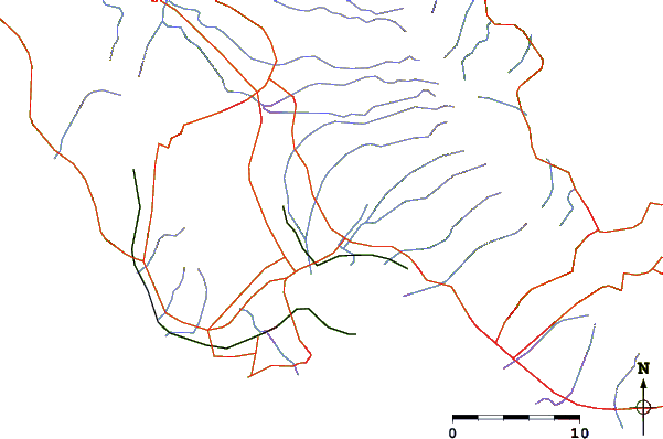 Roads and rivers around Waipi'o