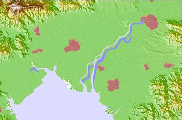 Tide stations located close to Wakatu, Saga, Japan