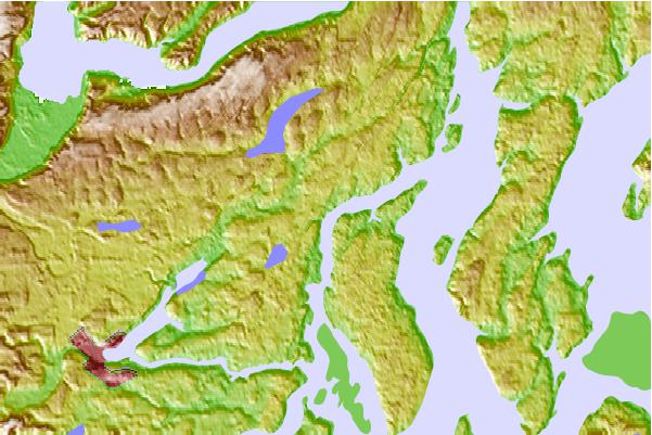 Tide stations located close to Walkers Landing, Pickering Passage, Puget Sound, Washington