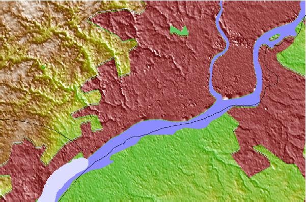 Tide stations located close to Wanamaker Bridge, Darby Creek, Pennsylvania