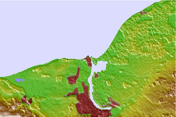 Tide stations located close to Warnemuende