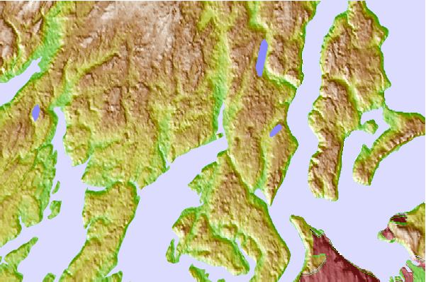 Tide stations located close to Wauna, Carr Inlet, Puget Sound, Washington