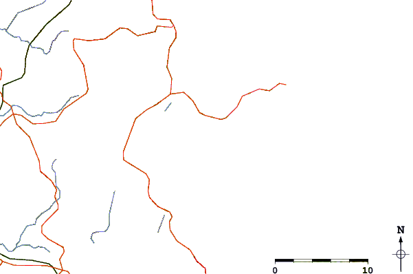 Roads and rivers around Weiti River, New Zealand