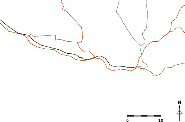 Roads and rivers around Weligama