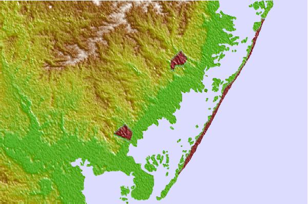 Tide stations located close to West Creek, Westecunk Creek, New Jersey