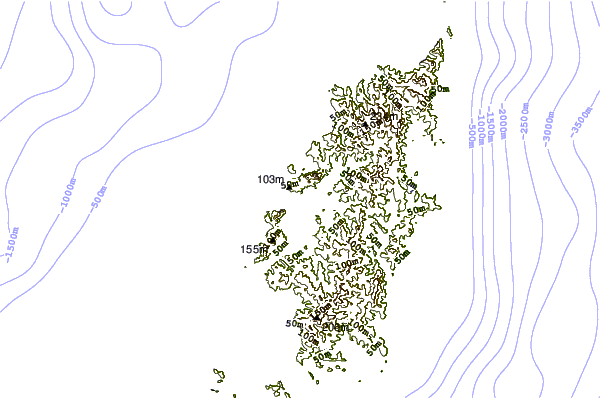 Shoreline around West Passage, Palau Islands