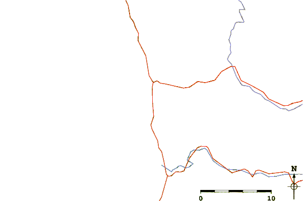 Roads and rivers around Westport, California