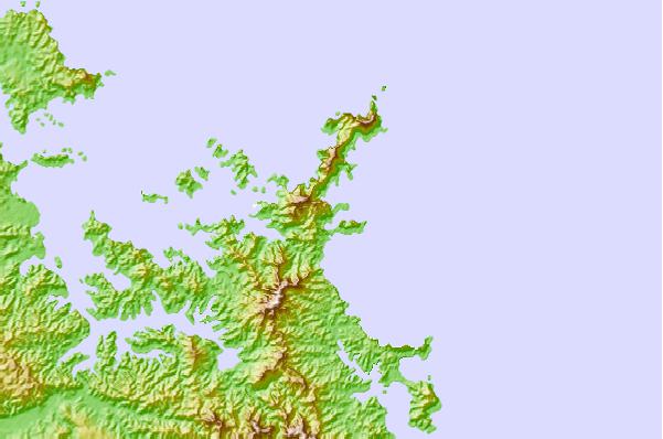 Tide stations located close to Whangamumu Harbour, New Zealand