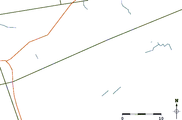 Roads and rivers around Wiggins, Chehaw River, Combahee River, South Carolina