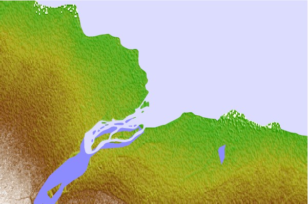 Tide stations located close to Winisk, Ontario