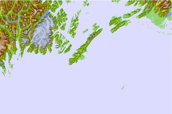 Tide stations located close to Wooded Islands, Montague Island, Alaska