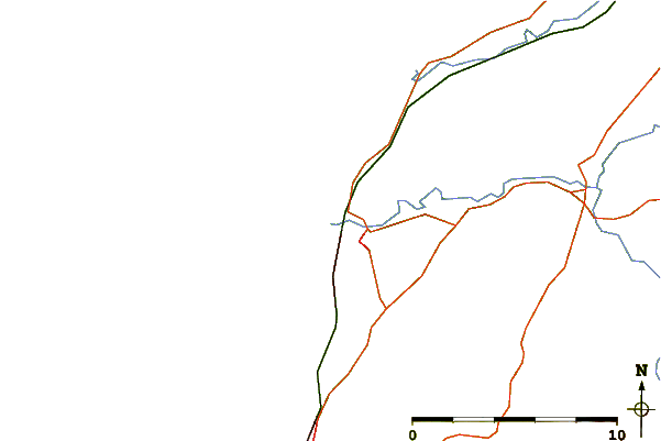 Roads and rivers around Workington, England