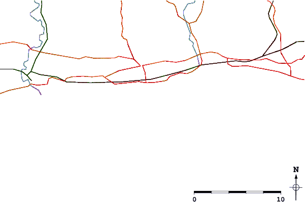 Roads and rivers around Worthing