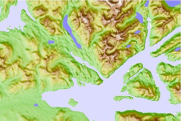 Tide stations located close to Yes, Yes Bay, Alaska