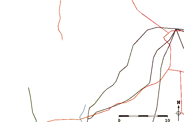 Roads and rivers around Yoman Point, Anderson Island, Washington