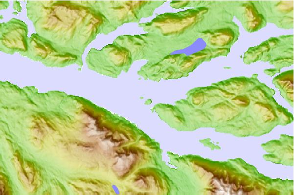 Tide stations located close to Yorke Island, British Columbia