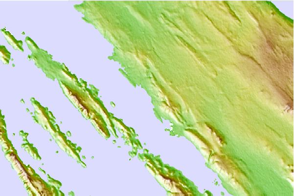 Tide stations located close to Zadar, Croatia