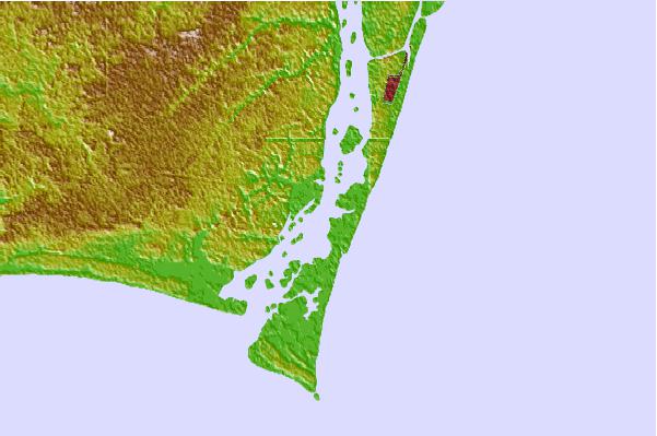 Tide stations located close to Zekes Island, Cape Fear River, North Carolina