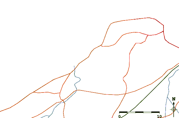 Roads and rivers around Zeralda