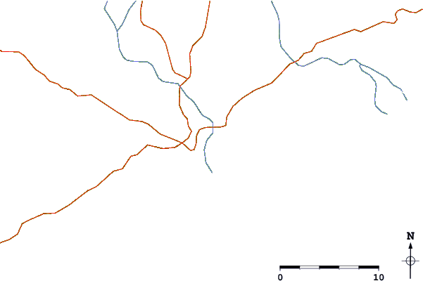 Roads and rivers around Zhuanghe