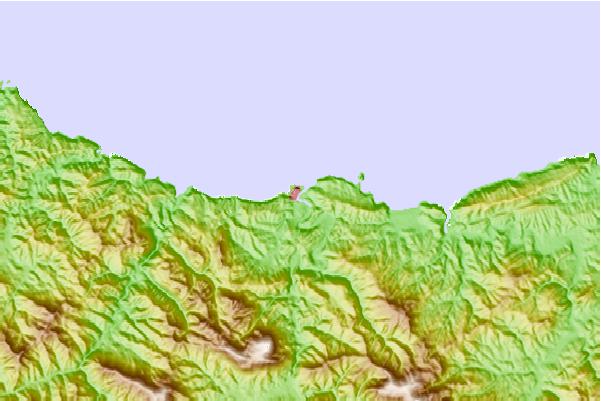 Tide stations located close to Zumaia