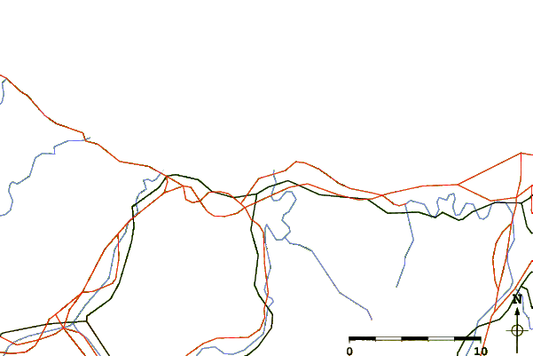 Roads and rivers around Zumaia