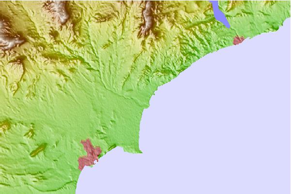 Tide stations located close to el Campello