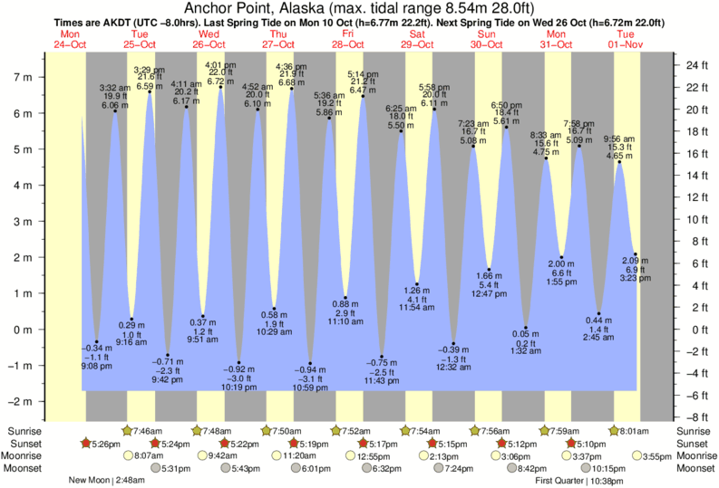 High Tide Low Tide Chart