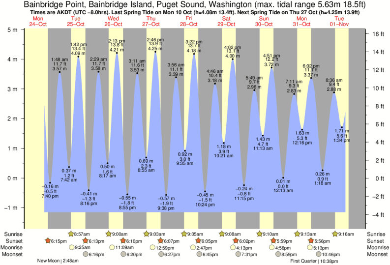 Puget Sound Tide Chart